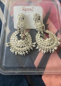 Elegant Silver mirror Earrings