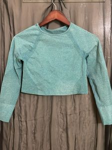 Long Sleeve Crop Top and pant Active wear