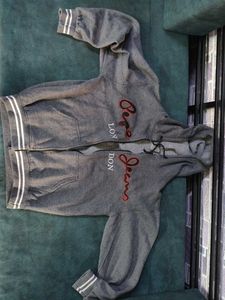 Pepe Jeans Grey Zip-Up Hoodie
