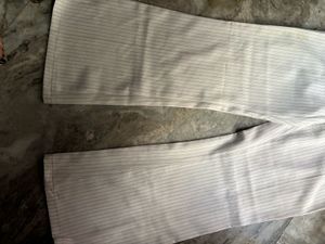 Bootcut White Trauser