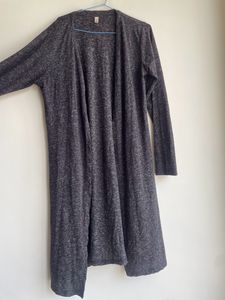 Gray Knit Cardigan