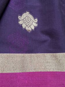 Magenta Banarasi Silk Saree