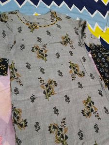 Floral Print Kurti Set