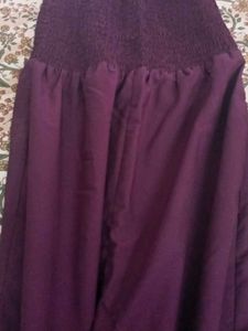 Wine Red Jumpsuit &amp; Top Set