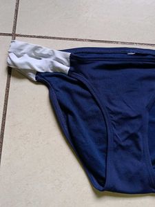 Navy &amp; White Swim Bottoms