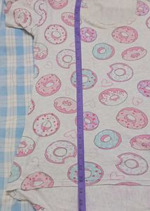 Cute Donut Print Tee