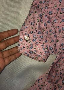 Floral Print Pink Dress