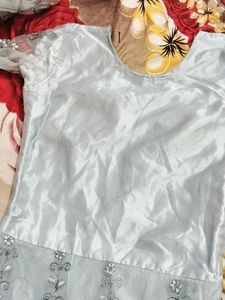 Silver Embroidered Dress