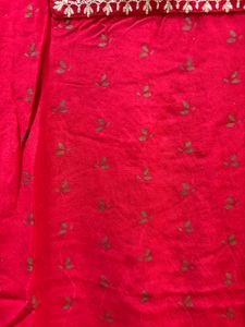 Embroidered Red Kurta