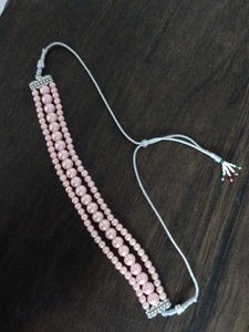 Pink Pearl Triple Layer Choker