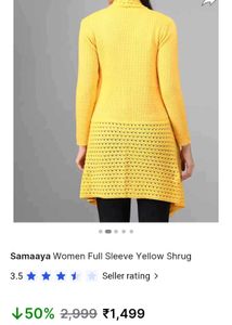 Packed Women Yellow Shrug Branded 🔥🔥