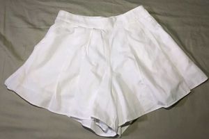 White Pleated Skort.