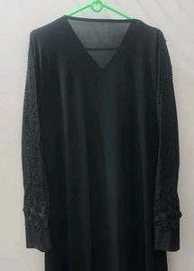 Lycra Black Abaya