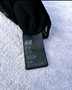 H&amp;M Lace Velvet Bralette / Crop Top