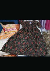 Ikkat Print Dress/Kurta