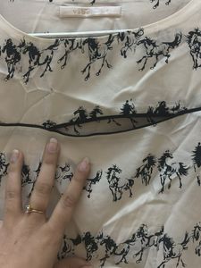 Stylish Horse Print Top