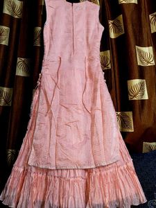 Elegant Pink Layered Dress