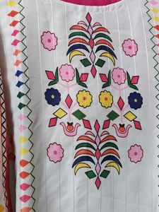 Festive Embroidered White Kurta Set