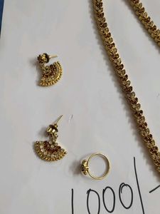 Elegant Gold-Tone Jewelry Set