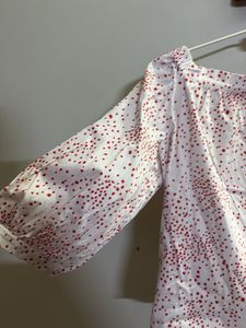 Polka Dot Off-Shoulder Top
