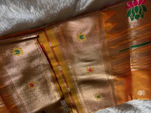 Elegant Orange Paithani