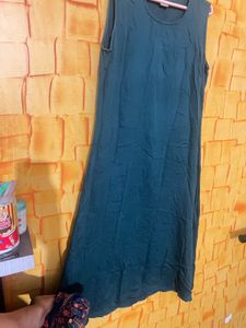 Boho Floral Print Duster Jacket Kurta Set