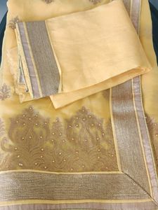 Yellow Saree (With Blouse Piece)