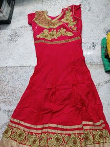 Heavy Work Anarkali Suit Set