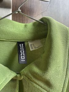 Green Button-Up H&amp;M Top