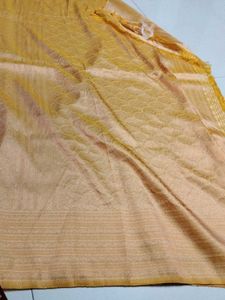 Orange softy silk saree...