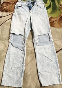 Ripped Light Wash Jeans
