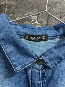 MANGO Denim Shirt Dress