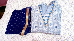 Blue Printed Kurta