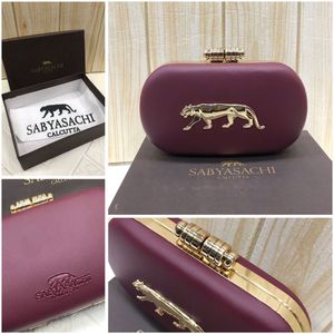Sabyasachi Maroon Clutch