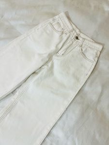 White Wide Leg Jeans