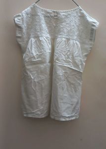 White Colour Girl Top