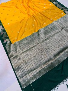 Elegant Black Banarasi Saree
