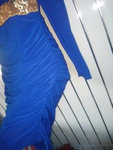 Blue Bodycon Dress 😍SALE OFFER😍
