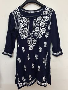 Chickankari Short Kurta