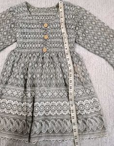 Grey Embroidered Top For Women