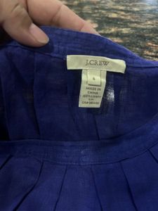 J crew Linen Blouse Rmthlomem Material