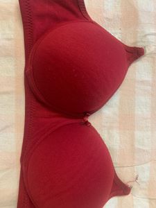 Comfy Red Bra
