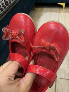 Red Bow Mary Janes