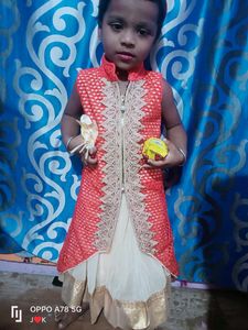 Pink And Golden Cotto andTop Girls Clothing