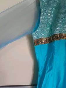 Blue Anarkali Kurti