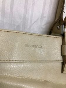 Elementz white Handbag