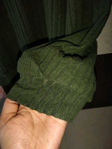Olive Green Top For Women