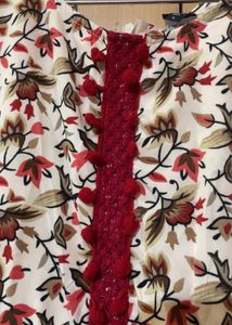 Floral Print Cotton Short Dress