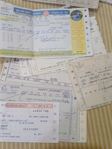 Vintage Train Ticket Collection