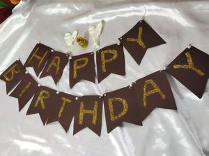 Birthday Tag Candel And Balloon